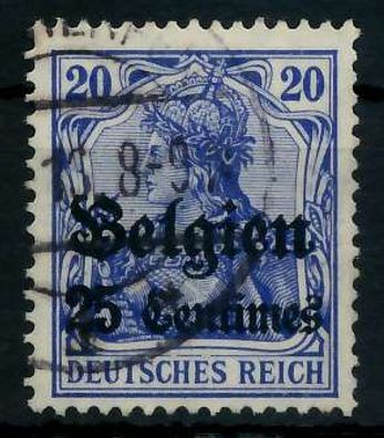 BES 1WK LP Belgien Nr 4II gestempelt X77B066