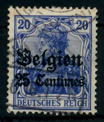 BES 1WK LP Belgien Nr 4I gestempelt X77B286