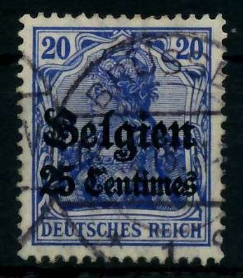 BES 1WK LP Belgien Nr 4I gestempelt X77B27A