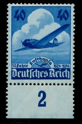 Deutsches REICH 1936 Nr 603 postfrisch URA X77D212