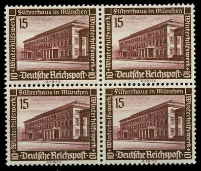 3. REICH 1936 Nr 640 postfrisch Viererblock X77D4B6
