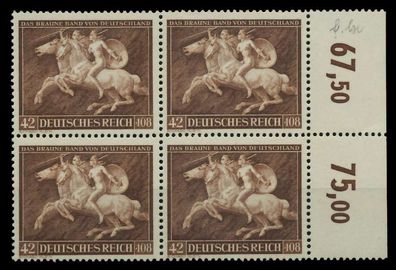 3. REICH 1941 Nr 780 postfrisch Viererblock ORA X77FF2A
