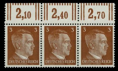 3. REICH 1941 Nr 782 postfrisch 3ER STR ORA X780072