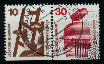 BRD BUND Zusammendruck Nr W52 zentrisch gestempelt WAAGR PAA X7830C2