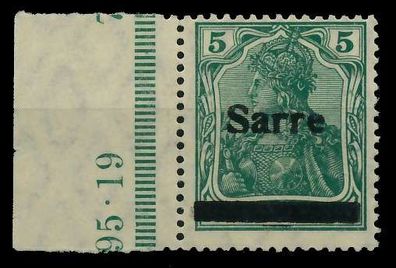 Saargebiet Germania Nr 4aII postfrisch X78833E