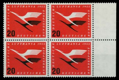 BRD 1955 Nr 208Va postfrisch Viererblock X7901DA
