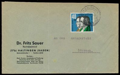 BRD 1959 Nr 325 BRIEF EF X7902A2