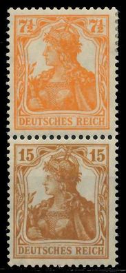 D-REICH Zusammendruck Nr S7 ungebraucht SENKR PAAR X7927A2