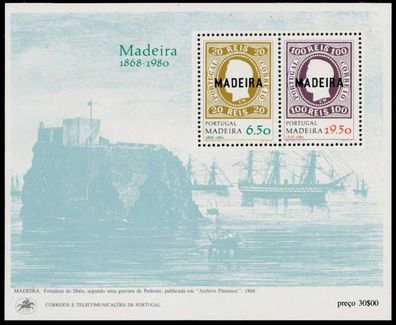 Madeira Block 1 postfrisch S3CBDAE