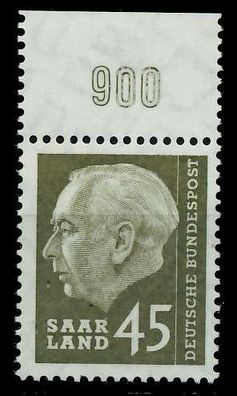 SAAR OPD 1957 Nr 392 postfrisch ORA X799BBA
