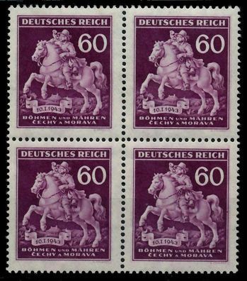 BÖHMEN MÄHREN Nr 113 postfrisch Viererblock X7B65BA