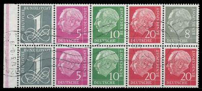 BRD BUND Heftchenblatt Nr HB 8X gestempelt X906BAE