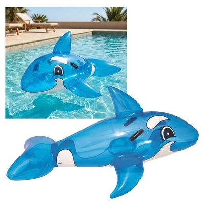 Schwimmtier Whale Ride-On 157x94cm blau