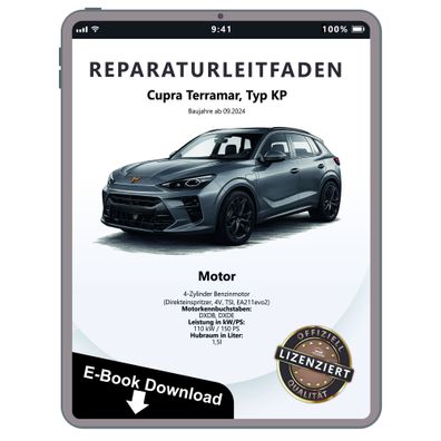 Cupra Terramar KP (24>) 4-Zyl. Benzinmotor 1,5l 150 PS Reparaturanleitung eBook