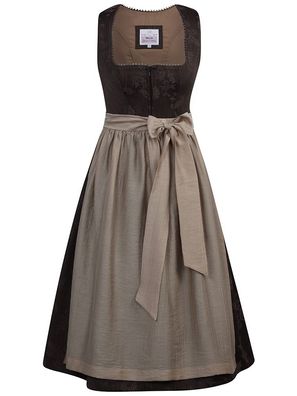 Dirndl Allensteig 75cm Länge braun coffee