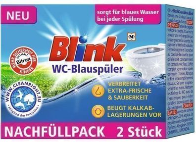 WC-Frisch & Sauber: Toilettenspülzusatz, Blau, Doppelpack