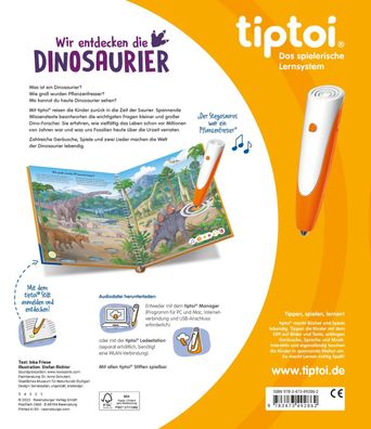 tiptoi® Wir entdecken die Dinosaurier, Dinosaurier-Buch ab 4 Jahre