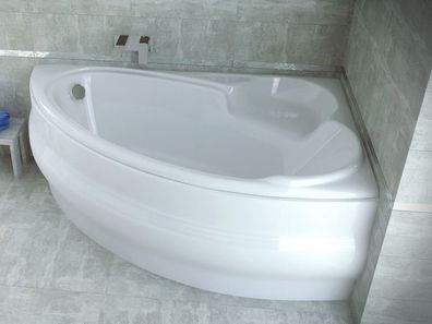 Badewanne Eckwanne Acryl Finezja 155x95 Rechts AcrylSchürze | Ablauf & Füße GRATIS !
