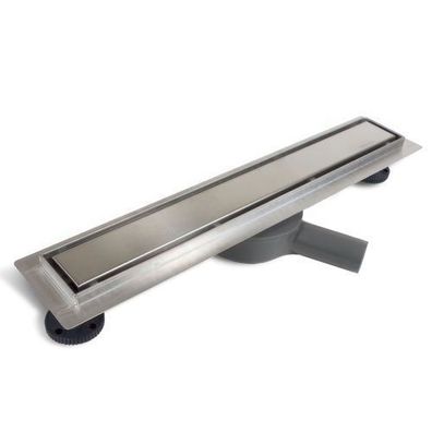 Duschrinnen Edelstahl 360 DRAIN 80 cm in Silber, Abfluss Befliesbar 2in1