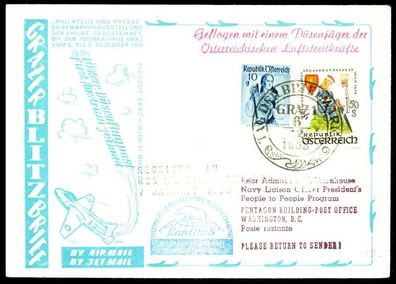 Österreich Flugpost Nr 895 + 1043 BRIEF MIF X28B42A
