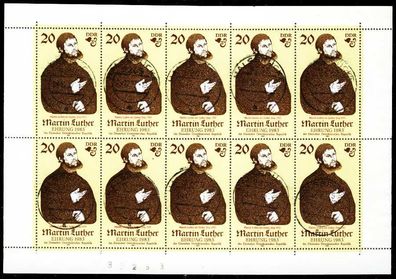 DDR BLOCK Kleinbogen Nr 2755III mBZ gestempelt Kleinbg X2BD09A