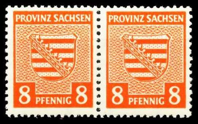SBZ PROV. Sachsen Nr 77Y postfrisch WAAGR PAAR X65636E