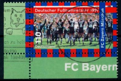 BRD 1997 Nr 1958 zentrisch gestempelt ECKE-ULI X6B14E2