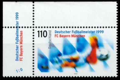 BRD 1999 Nr 2074 postfrisch ECKE-OLI X6D13C6