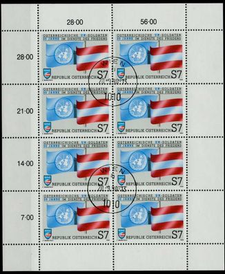 Österreich BLOCK Kleinbogen 1990-1999 Nr 2004 Z SB867DE