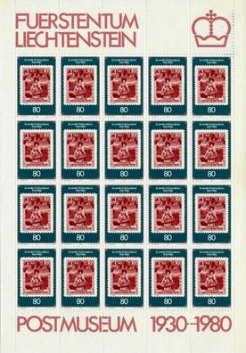 Liechtenstein BOGEN Nr 750 postfrisch BO X74B842