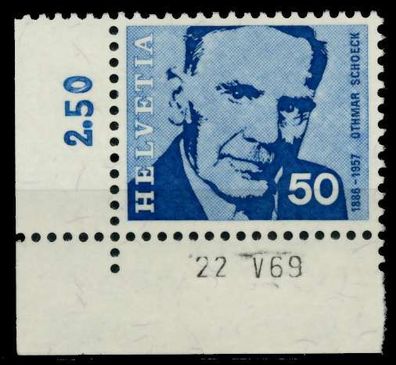 Schweiz 1969 Nr 909 postfrisch ECKE-ULI X84E41A