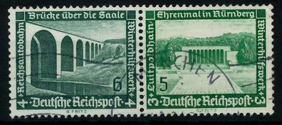 D-REICH Zusammendruck Nr W121 gestempelt WAAGR PAAR X7A3E26