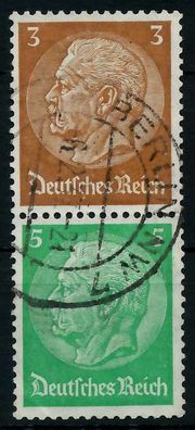 D-REICH Zusammendruck Nr S127 gestempelt SENKR PAAR X7A405E