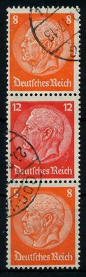 D-REICH Zusammendruck Nr S202 gestempelt 3ER STR X7A681E