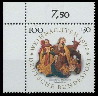 BRD 1993 Nr 1708 postfrisch ECKE-OLI S77D522