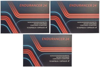 Dreierpack - Endurancer 24 Kapseln - 3x10Stück - Neu & OVP - Blitzversand