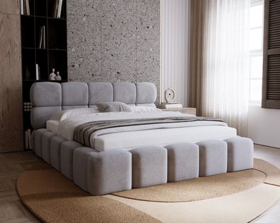 Polsterbett MARIA 120 - 200 cm Bett mit Bettkasten & Lattenrost Doppelbett, Stauraum