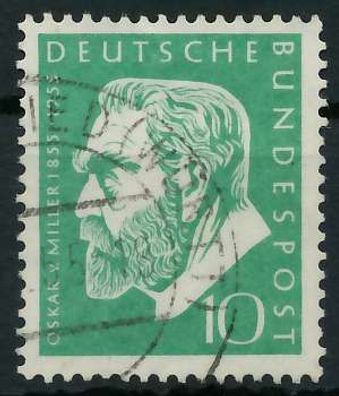 BRD BUND 1955 Nr 209 gestempelt X30267A