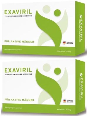 Doppelpack - Exaviril Kapseln - 2x4Stück - Neu&OVP - Blitzversand