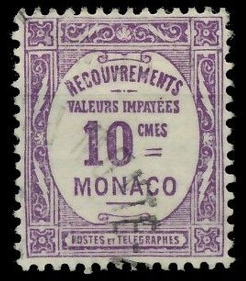 MONACO Portomarken Nr 22 gestempelt X3BA4D6