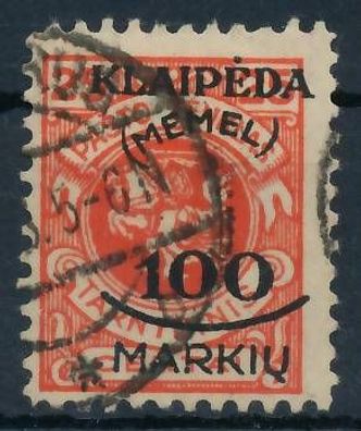 MEMEL 1923 Nr 127 gestempelt gepr. X4788F6