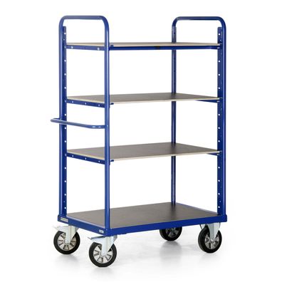 Bako Logistiksysteme Etagenwagen R1200 ohne Gitter mit 4 Ladeflaechen 1800mm hoch 12