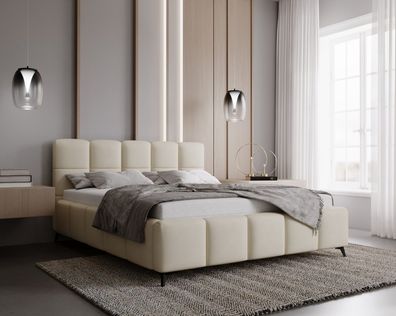 Polsterbett PARMA 120 - 200 cm Bett mit Bettkasten & Lattenrost Doppelbett, Stauraum