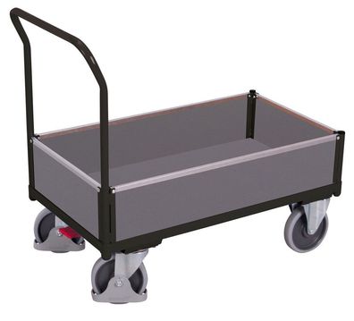 VARIOfit Kastenwagen mit 4 Holzwaenden 860x450mm Anthrazitgrau RAL 7016