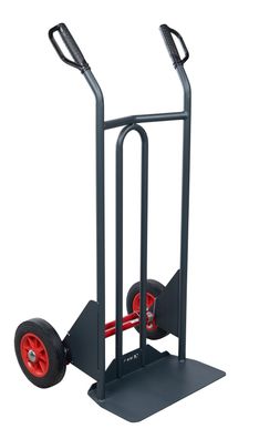 FIMM Sackkarre DBA mit unterstuetzender Kippfunktion Tragkraft 350kg und 250mm Gummi