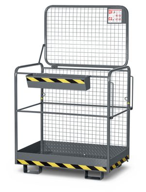 RR Industrietechnik Arbeitskorb Typ RAK-Eco RAL 7005 mausgrau