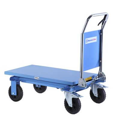 Hanselifter Gelaendehubtischwagen SPAG200 Tragkraft 200kg Hubhoehe bis 1010mm