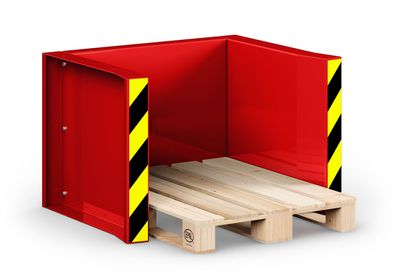 RR Industrietechnik Paletten Stapel Station RPS-05 BxTxH 1020x945x740 mm RAL 3000 Fe