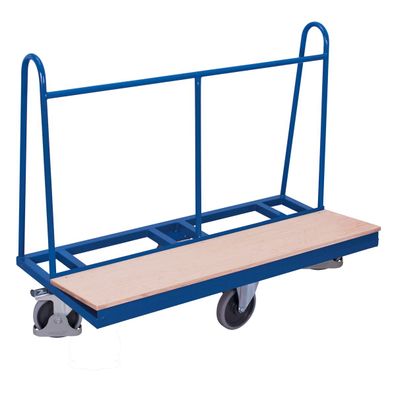 VARIOfit Plattenwagen mit einseitiger Ladeflaeche und rhombischer Rollenanordnung