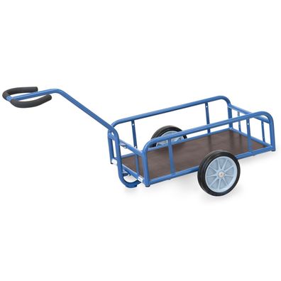 Fetra Handwagen mit Gelaender 250mm hoch 795x445mm Ladeflaeche Vollgummibereifung
